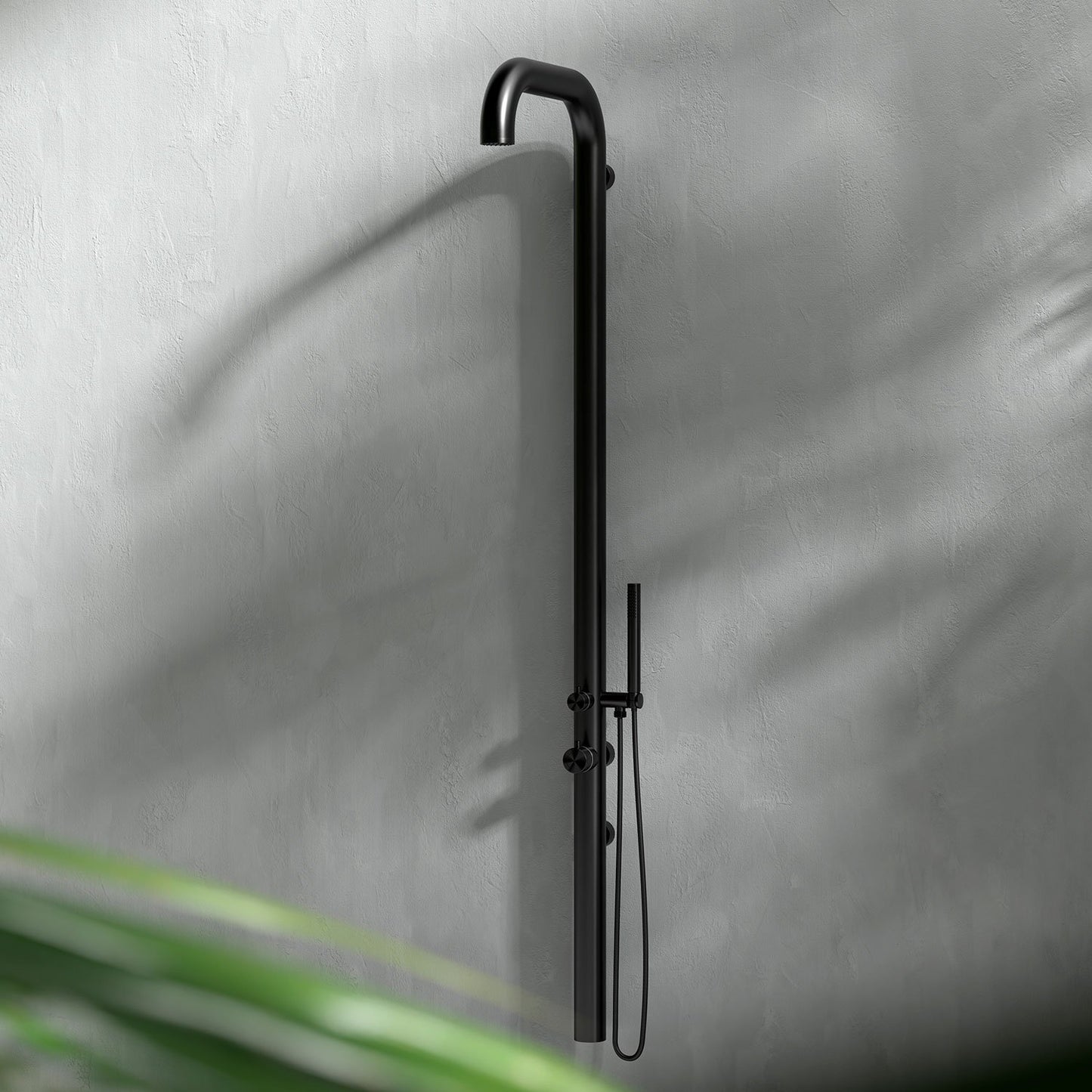 Altura Wall Mounted Outdoor Shower with Handheld