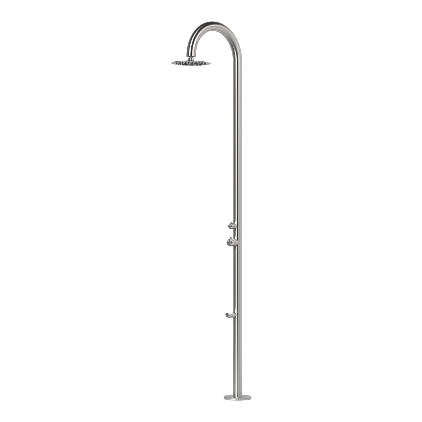 Sierra Freestanding Outdoor Shower with Foot Wash