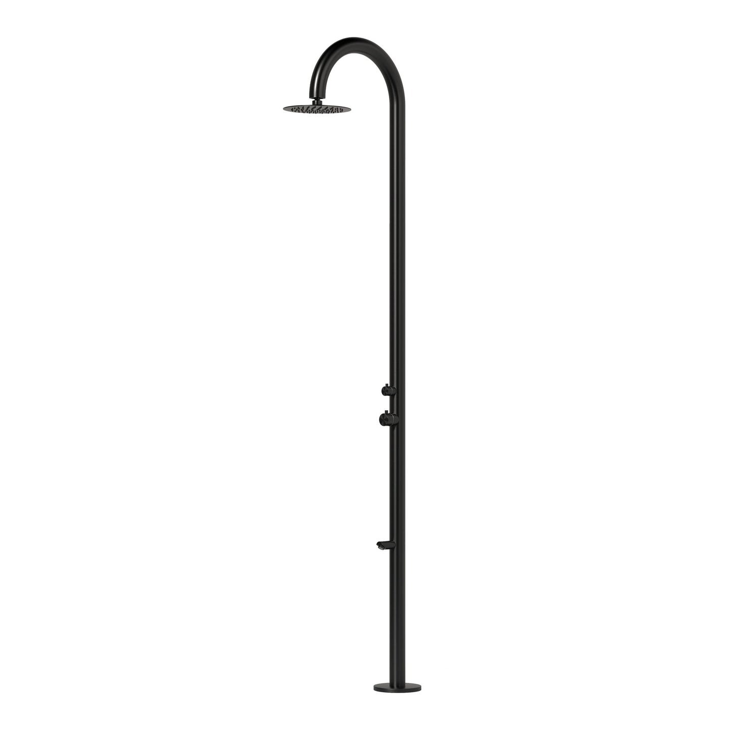 Sierra Freestanding Outdoor Shower with Foot Wash