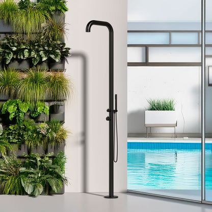 Cascade Freestanding Outdoor Shower with Handheld