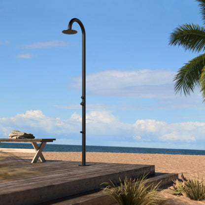 Sierra Freestanding Outdoor Shower with Foot Wash