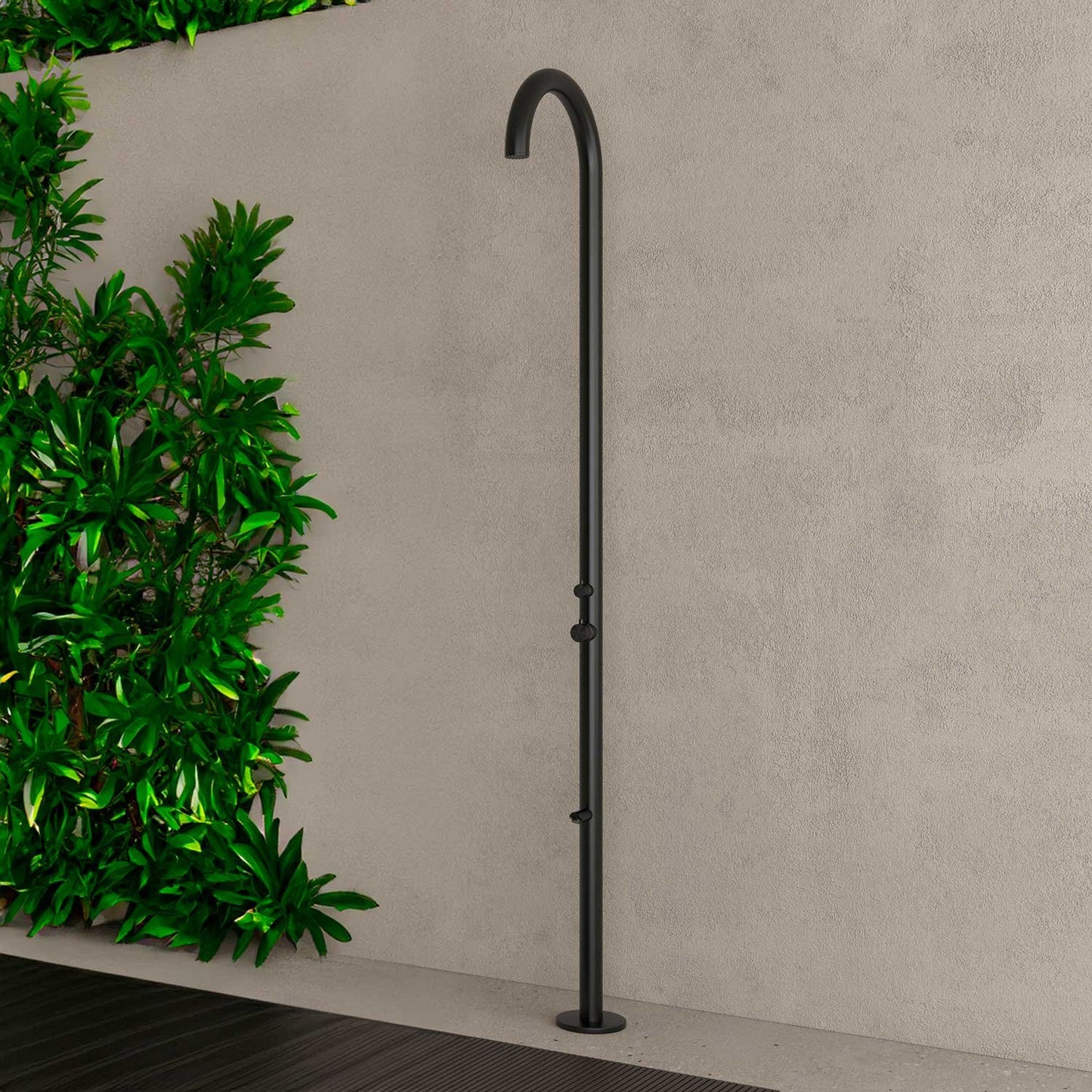 Teton Freestanding Outdoor Shower with Foot Wash